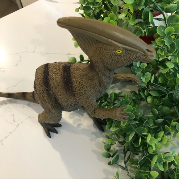 Parasaurolophus Dino plastic toy kids Jurassic park world made in China EUC 13” - Picture 2 of 6